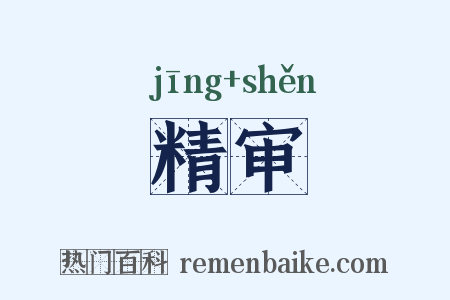 精审是什么意思的图片